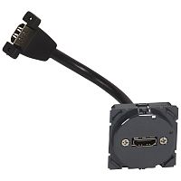 Розетка аудио/видео HDMI тип A с кабелем для подключения - Программа Celiane | код 067377 |  Legrand